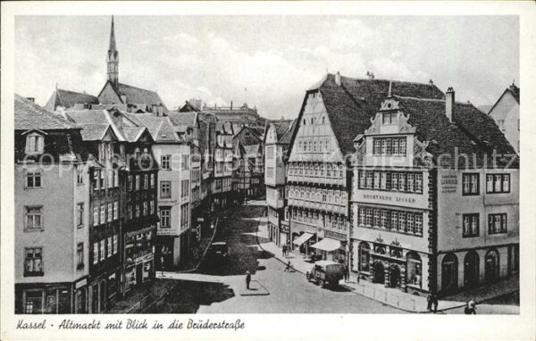 Kassel Altmarkt mit Blick in die Brüderstrasse
