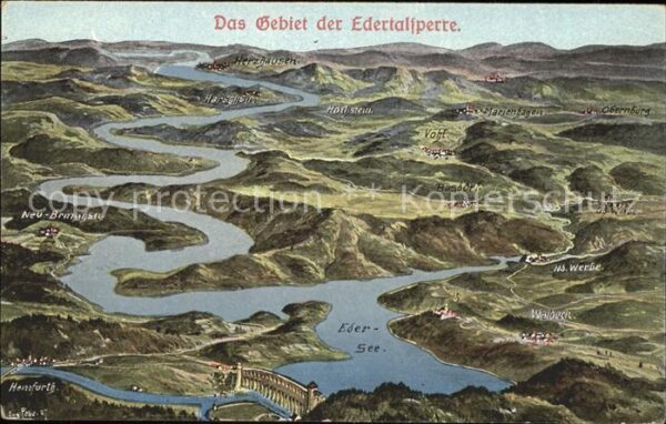 Edertal mit Gebiet der Edertalsperre