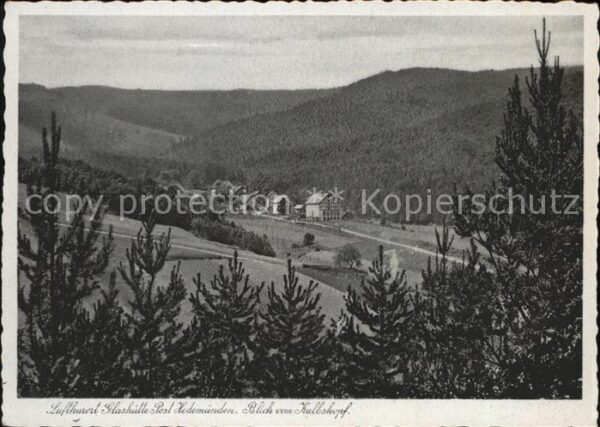 Glashuette Oberweser Blick vom Kalbskopf