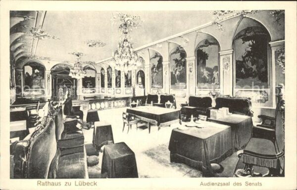 Luebeck Rathaus Audienzsaal des Senats Gemälde