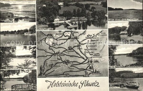 Luebeck Landkarte Holsteinische Schweiz Abendst