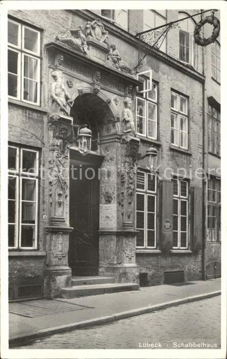Luebeck Schabbelhaus Portal Historisches Gebäud
