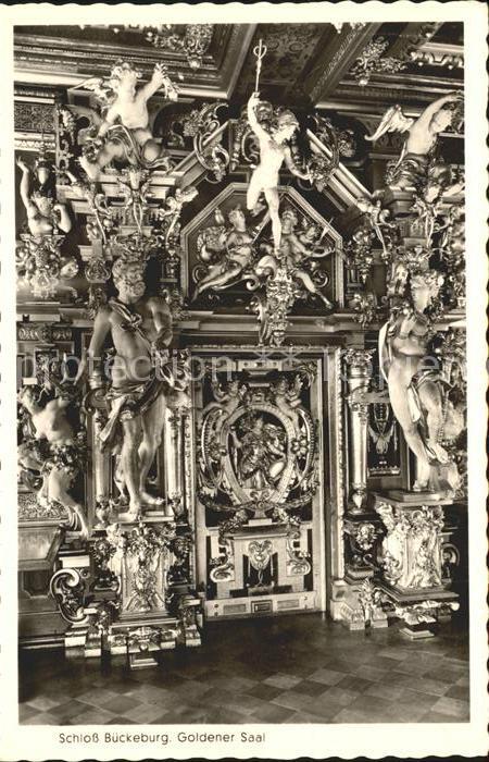 Bueckeburg Schloss Goldener Saal Skulptur