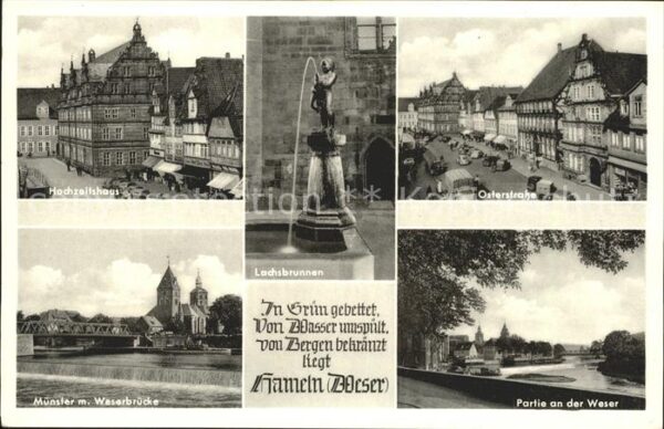 Hameln Weser Hochzeitshaus Münster Weserbrücke Lachs