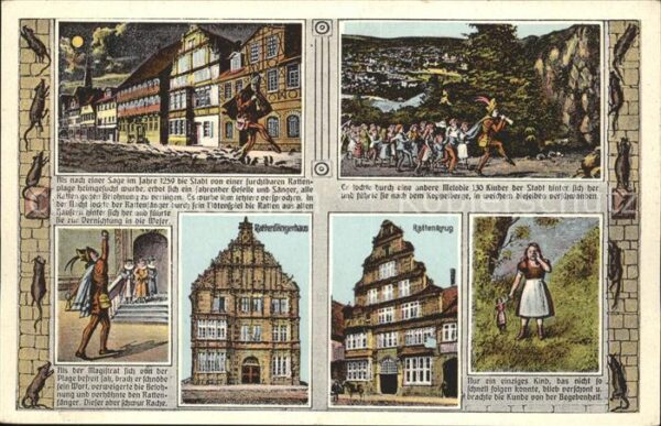 Hameln Weser Der Rattenfänger von Hameln Sage Ratten