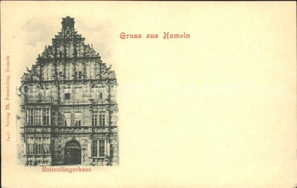 Hameln Weser Rattenfängerhaus erbaut 1602