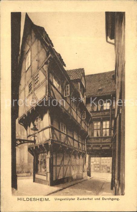 Hildesheim Fachwerkhaus Umgestülpter Zuckerhut