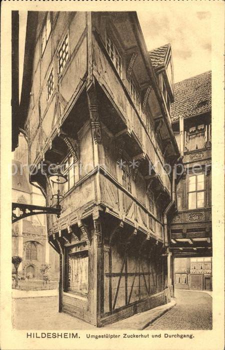 Hildesheim Fachwerkhaus Umgestülpter Zuckerhut und