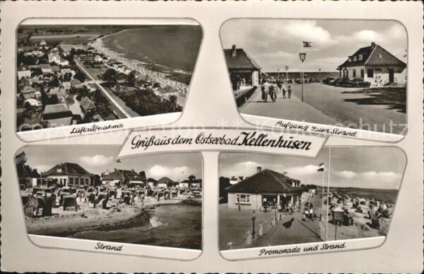 Kellenhusen Ostseebad Fliegeraufnahme Aufgang zum Strand Prom