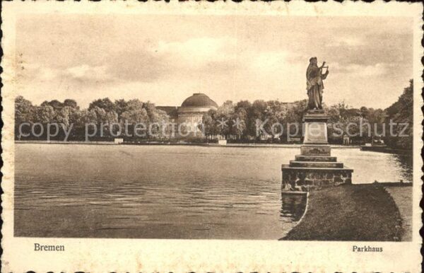 Bremen Parkhaus Partie an der Weser Skulptur
