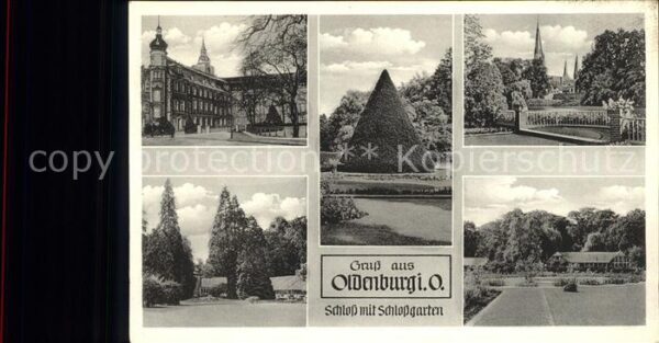 Oldenburg Niedersachsen Schloss mit Schlossgarten
