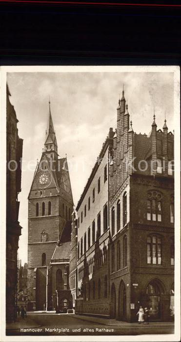 Hannover Marktplatz und altes Rathaus