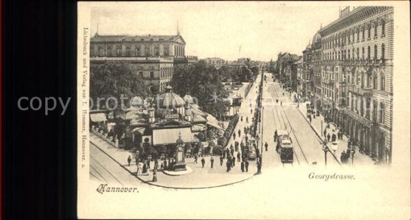 Hannover Georgstrasse Cafe Kröpcke Strassenbahn