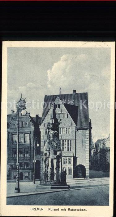 Bremen Roland mit Ratsstuben