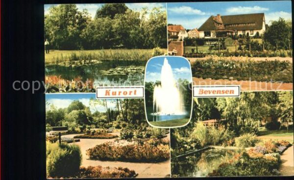 Bad Bevensen Kurpark Teich Fontäne Kurort Lüneburger