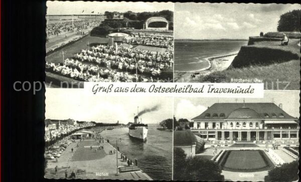 Travemuende Ostseebad Strand Casino Garten Konzertpavillon Br