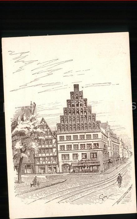 Hannover Hannoversche Baudenkmäler Giebel Künstl
