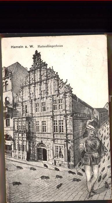 Hameln Weser Rattenfängerhaus erbaut 1602 Historisch