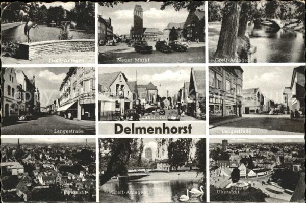 Delmenhorst Graft Anlagen Schwan Storch Markt Wasse