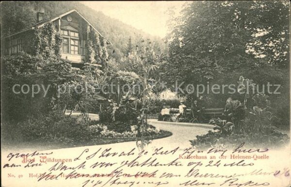 Bad Wildungen Kaffeehaus an der Helenenquelle