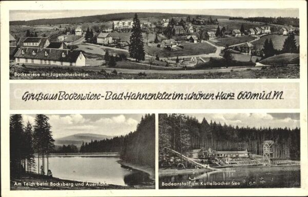 Hahnenklee-Bockswiese Harz Bockswiese Jugendherberge Teich Bocksbe