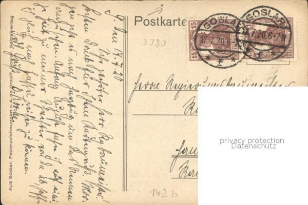 Goslar Liebfrauenberg Zeichnung A. de Graaf – Bild 2