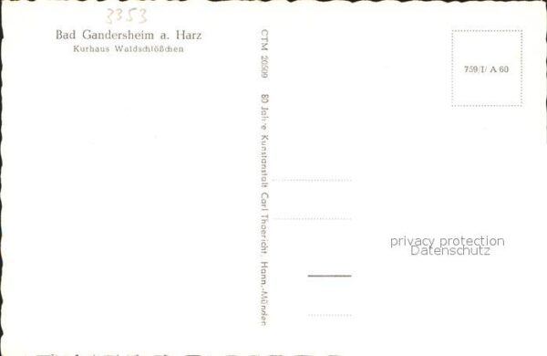 Bad Gandersheim Kurhaus Waldschlösschen – Bild 2