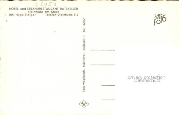 Steinhude Hotel Strandrestaurant Ratskeller Weins – Bild 2