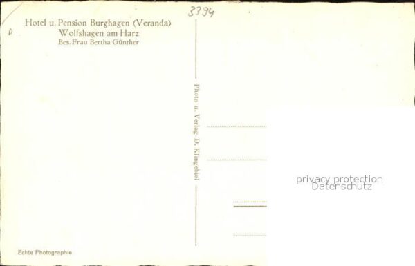 Wolfshagen Harz Hotel und Pension Burghagen Veranda – Bild 2