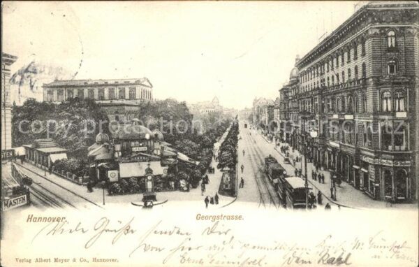 Hannover Georgstrasse Cafe Kröpcke Strassenbahn