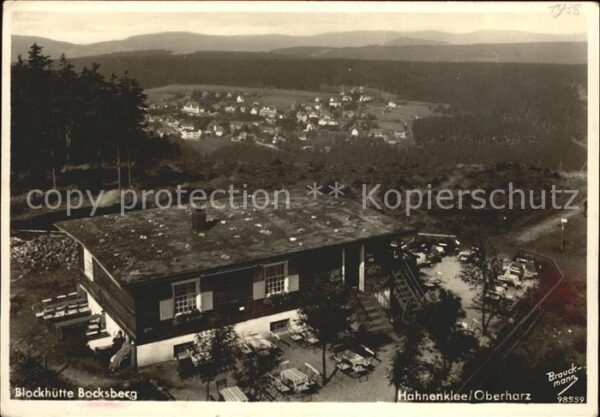 Hahnenklee-Bockswiese Harz Blockhütte Bocksberg Gasthaus