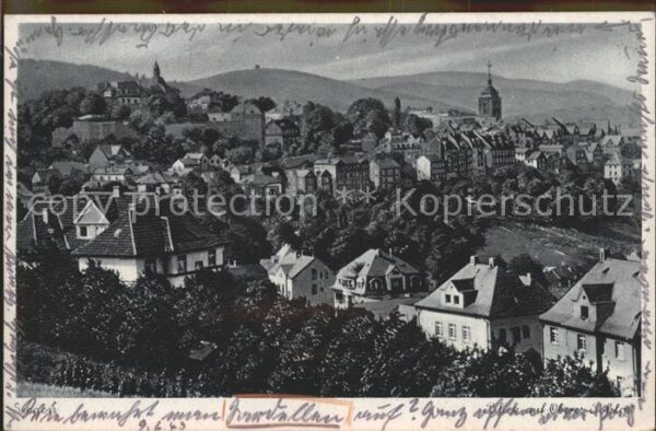 Siegen Westfalen Blick über die Stadt
