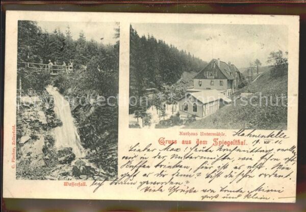 Hahnenklee-Bockswiese Harz Wasserfall Kurhaus Untermühle Spiegelth