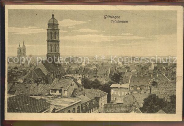 Goettingen Niedersachsen Totalansicht Kirche