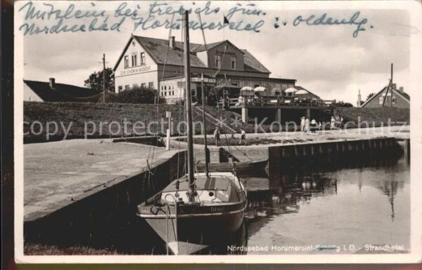 Schillig Strandhotel Segelboot Nordseebad