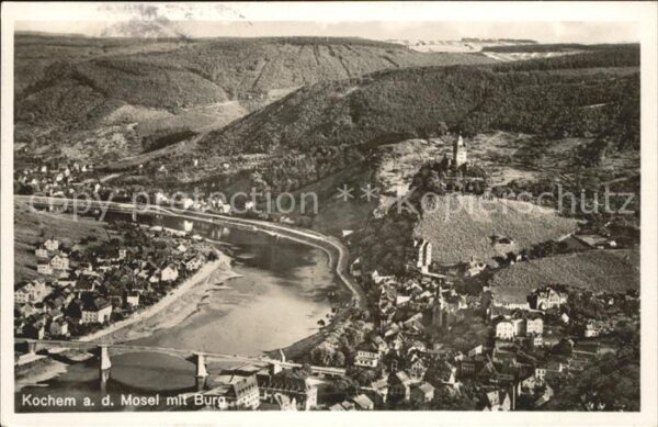 Kochem Mosel Burg Fliegeraufnahme