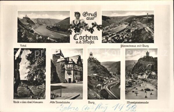 Cochem Mosel Pinnerkreuz Burg Moselpromenade Burg Th