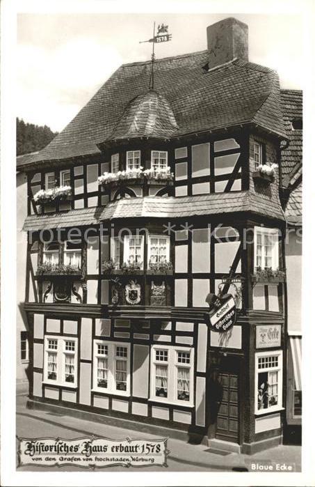 Adenau Ahrweiler Rheinland-Pfalz Historisches Haus Blaue Ecke