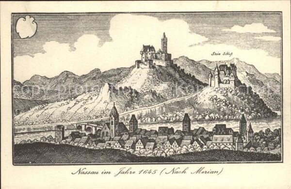 Nassau Lahn Jahre 1645 Merian