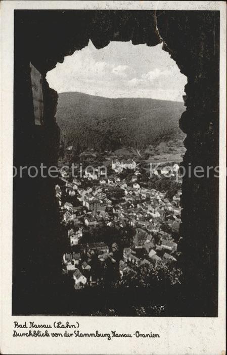Bad Nassau Lahn Durchblick Stammburg