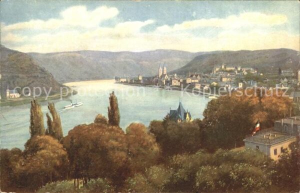 Boppard Rhein Künstlerkarte