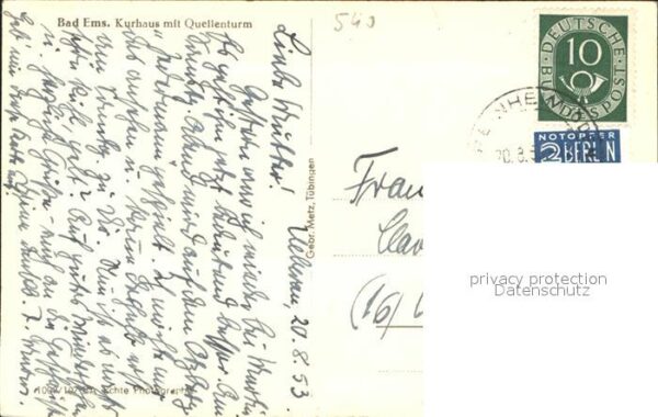 Bad Ems Lahn Kurhaus Quellenturm – Bild 2