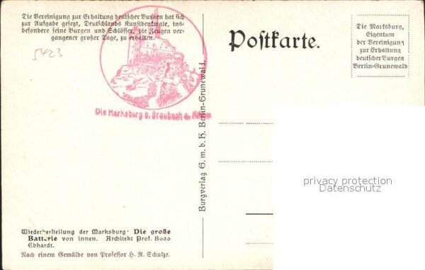 Marksburg Künstlerkarte – Bild 2