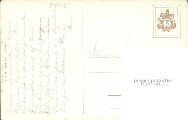 Lorelei Loreley Künstlerkarte Dampfschiff – Bild 2