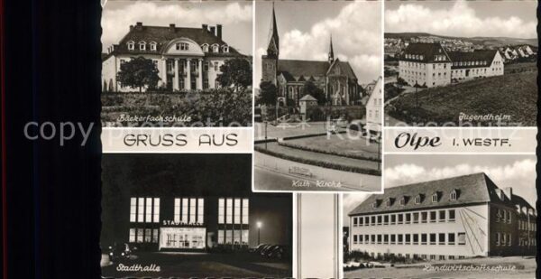 Olpe Biggesee Landwirtschaftsschule Stadthalle