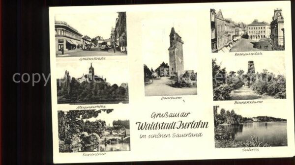 Iserlohn Waldstadt Bismarckturm Rathausplatz
