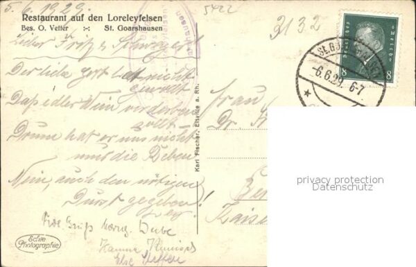 Loreley Lorelei St. Goarshausen Burg Maus – Bild 2