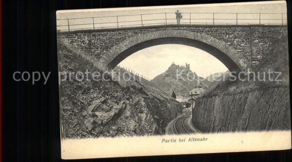 Altenahr Brücke Eisenbahnschienen