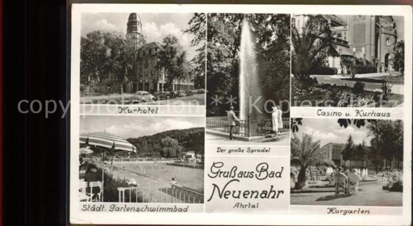 Neuenahr-Ahrweiler Kurgarten Casino Gartenschwimmbad Kurho