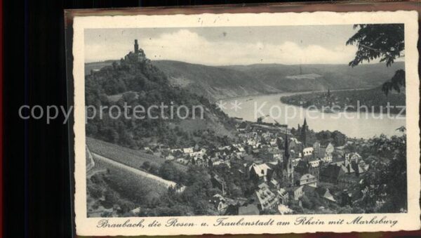 Braubach Rhein Traubstadt Marksburg